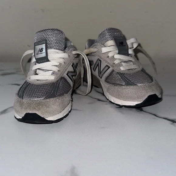 Pre-owned New Balance Kids' Black and Gray 999v4 Sneakers - Picture 14 of 14